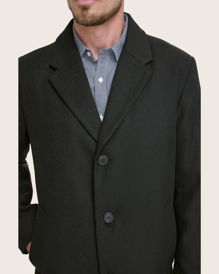 (image for) Novel Wool Blend Top Coat